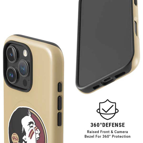Florida State FSU Seminoles Logo iPhone 16 Pro Magsafe Impact Case